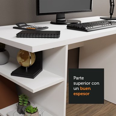 ESCRITORIO DE OFICINA PARA PC MODERNO - BLANCO - 4