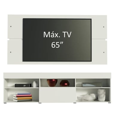 CENTRO DE ENTRETENIMIENTO MADESA XO700309 CON PANEL TV 65' EVEREST - 4