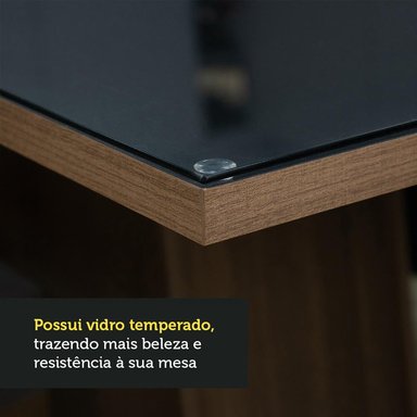 JUEGO COMEDOR MADESA 4 SILLAS MARRÓN ARYELI NEGRO IMPERIAL - 5