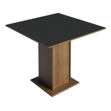 MESA COMEDOR MADESA NEGRO CUADRADA 4 PUESTOS 5363 MARRÓN