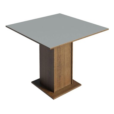 MESA COMEDOR MADESA GRIS CUADRADA 4 PUESTOS 5363 MARRÓN