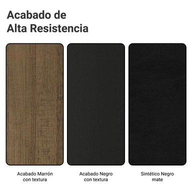 SILLAS COMEDOR MADESA NEGRO 4291 X4 MARRÓN - 8