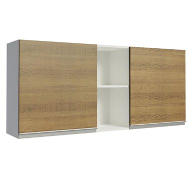 ALACENA DE COCINA MADESA G251539BGL GLAMY 150 CM 2 PUERTAS 2 NICHOS CENTRALES - 1