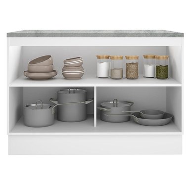 MUEBLE DE COCINA MADESA G241209BGLCT GLAMY 120 CM MOSTRADOR PARA LAVADERO CON ENCIMERA - 5