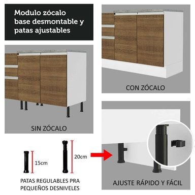 MUEBLE DE COCINA MADESA GLAMY INTEGRAL 180 CM 09 - 7