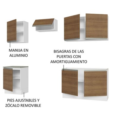 MUEBLE DE COCINA MADESA INTEGRAL GLAMY 240 CM 09 - 4