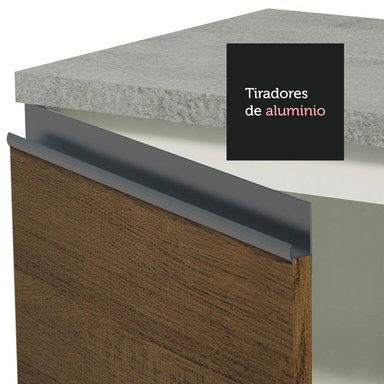 MUEBLE DE COCINA MADESA GLAMY INTEGRAL 160 CM BLANCO/MARRÓN 03 - 6