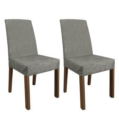 SILLAS COMEDOR MADESA MARRÓN 4255 X2 PLATA