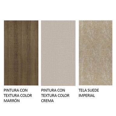 JUEGO DE COMEDOR ANAJU CON 4 SILLAS - MARRÓN/CREMA/IMPERIAL - 2
