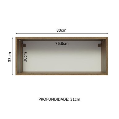 ALACENA DE COCINA MADESA GLAMY 80 CM 1 PUERTA ABATIBLE - 3