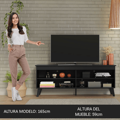 CENTRO DE ENTRETENIMIENTO MADESA MESA PARA TV TURIM HASTA 65 PULGADAS - 4