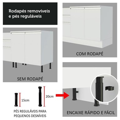MUEBLE DE COCINA MADESA PORTACONDIMENTOS 20 CM GLAMY Y AGATA BLANCO - 6
