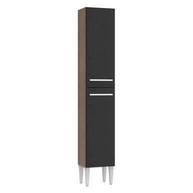 MUEBLE DE COCINA MADESA EMILLY DESPENSA 2 PUERTAS 32 CM MARRÓN/NEGRO - 1