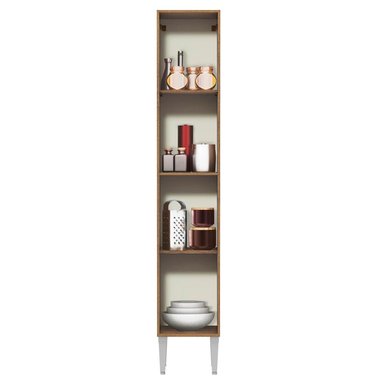 MUEBLE DE COCINA MADESA EMILLY DESPENSA 2 PUERTAS 32 CM MARRÓN/NEGRO - 6