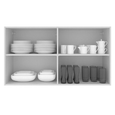 ALACENA DE COCINA MADESA GLAMY 2 PUERTAS 120 CM BLANCO - 5