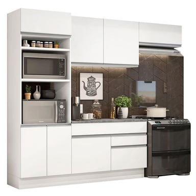 MUEBLE DE COCINA MADESA INTEGRAL GLAMY 270 CM BLANCO 14 - 1