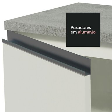 MUEBLE DE COCINA MADESA 3 CAJONES 2 PUERTAS Y GLAMY 120 X 60 CM BLANCO - 5