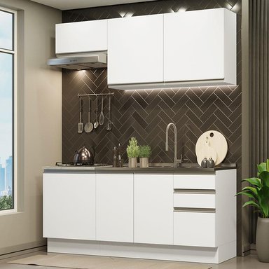 MUEBLE DE COCINA MADESA INTEGRAL GLAMY 180 CM BLANCO 07 - 2