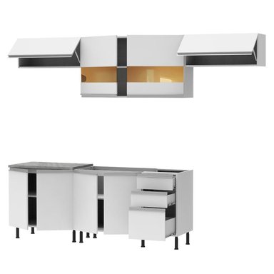 MUEBLE DE COCINA INTEGRAL MARINA 280 CM BLANCO 02SR