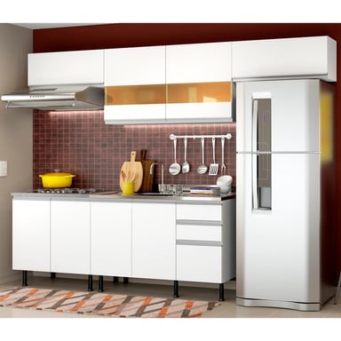 MUEBLE DE COCINA INTEGRAL MARINA 280 CM BLANCO 02SR - 2