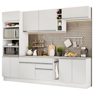 MUEBLE DE COCINA MADESA INTEGRAL VICENZA 290 CM BLANCO 12