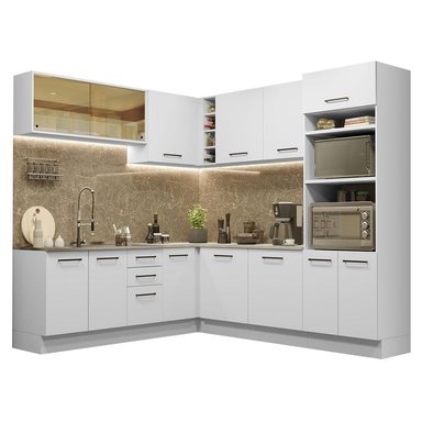 MUEBLE DE COCINA MADESA AGATA INTEGRAL ESQUINERO 459 CM BLANCO 01