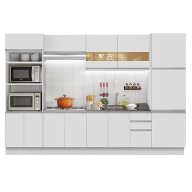 MUEBLE DE COCINA MADESA GLAMY INTEGRAL ROMA 330 CM BLANCO 01