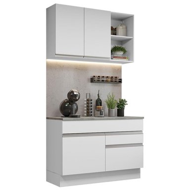 MUEBLE DE COCINA MADESA GLAMY INTEGRAL 120 CM BLANCO 08