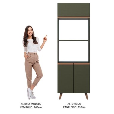 MUEBLE DE COCINA MADESA REIMS TORRE PARA HORNOS 3 PUERTAS 70 CM NEGRO - 5