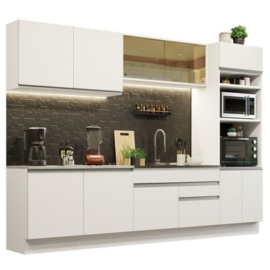 MUEBLE DE COCINA MADESA GLAMY INTEGRAL 310 CM BLANCO 01