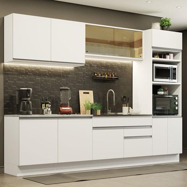 MUEBLE DE COCINA MADESA GLAMY INTEGRAL 310 CM BLANCO 01 - 2