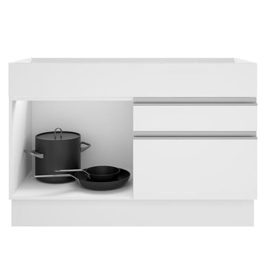 MUEBLE DE COCINA MADESA GLAMY 2 CAJONES 1 PUERTA Y 10 CM BLANCO - 4