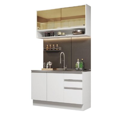 MUEBLE DE COCINA MADESA GLAMY INTEGRAL 120 CM BLANCO 02