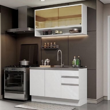 MUEBLE DE COCINA MADESA GLAMY INTEGRAL 120 CM BLANCO 02 - 2