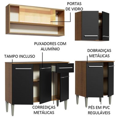 MUEBLE DE COCINA MADESA EMILLY INTEGRAL DANCE 169 CM - 4