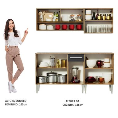 MUEBLE DE COCINA MADESA EMILLY INTEGRAL DANCE 169 CM - 5