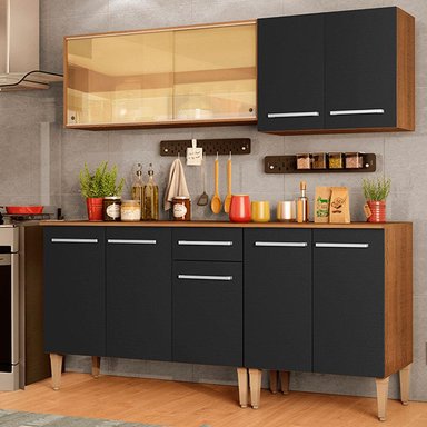 MUEBLE DE COCINA MADESA EMILLY INTEGRAL DRIVE 169 CM MARRÓN/NEGRO 04 - 2