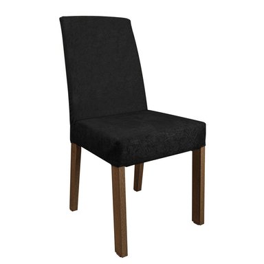 JUEGO COMEDOR MADESA 6 SILLAS NEGRO RENATA MARRÓN OXFORD - 6