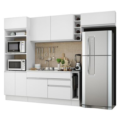 MUEBLE DE COCINA MADESA GLAMY INTEGRAL SAFIRA 290 CM BLANCO 04