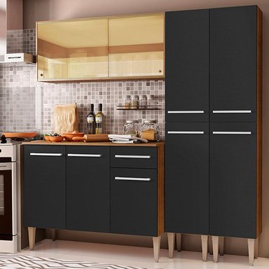 MUEBLE DE COCINA MADESA EMILLY INTEGRAL VOICE 169 CM MARRÓN/NEGRO 06 - 2