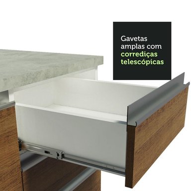 MUEBLE DE COCINA MADESA GLAMY INTEGRAL 310 CM BLANCO/MARRÓN 01 - 7
