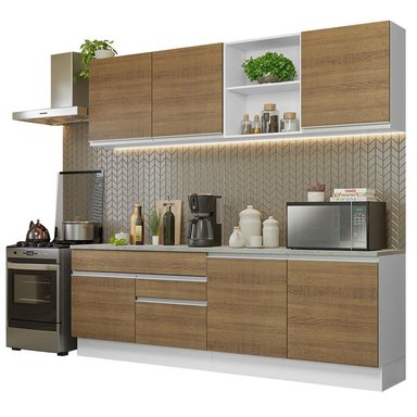 MUEBLE DE COCINA MADESA GLAMY INTEGRAL 240 CM CON ENCIMERA 06 - 1