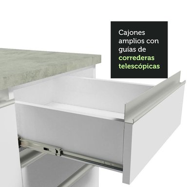MUEBLE DE COCINA MADESA GLAMY INTEGRAL ESQUINERO 349 CM BLANCO 06 - 5