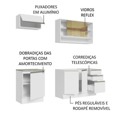 MUEBLE DE COCINA MADESA GLAMY INTEGRAL 180 CM BLANCO 08 - 4