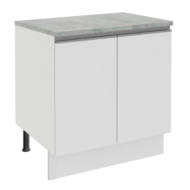 MUEBLE DE COCINA MADESA GLAMY 2 PUERTAS 80 CM BLANCO