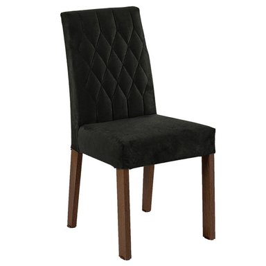JUEGO COMEDOR MADESA 4 SILLAS NEGRO CINDY MARRÓN OXFORD - 6