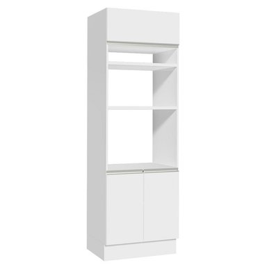 MUEBLE DE COCINA MADESA GLAMY TORRE PARA HORNOS 3 PUERTAS 70 CM BLANCO - 1