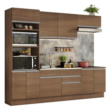 MUEBLE DE COCINA MADESA GLAMY INTEGRAL 270 CM MARRÓN 13