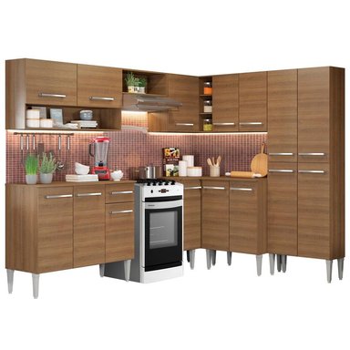 MUEBLE DE COCINA MADESA EMILLY INTEGRAL ICE 417 CM MARRÓN 01