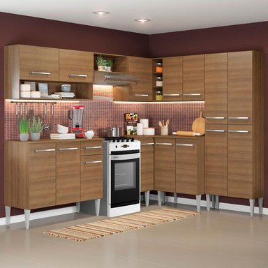 MUEBLE DE COCINA MADESA EMILLY INTEGRAL ICE 417 CM MARRÓN 01 - 2
